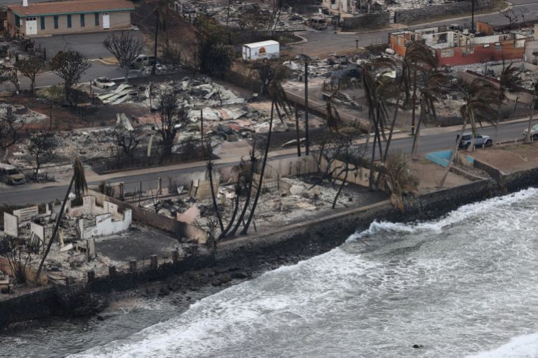 Wildfires driven by high winds hit Hawaiian island of Maui