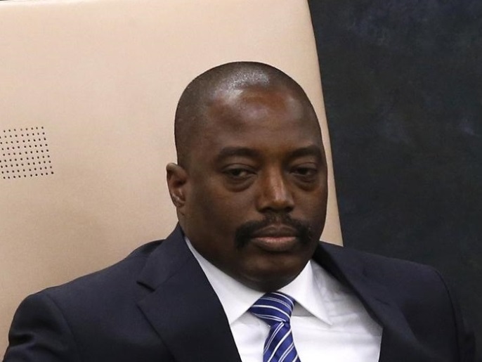 Joseph Kabila, President of the Democratic Republic of the Congo, sits in a chair reserved for heads of state before his address to the 68th United Nations General Assembly at U.N. headquarters in New York, September 25, 2013. REUTERS/Mike Segar (UNITED STATES - Tags: POLITICS)