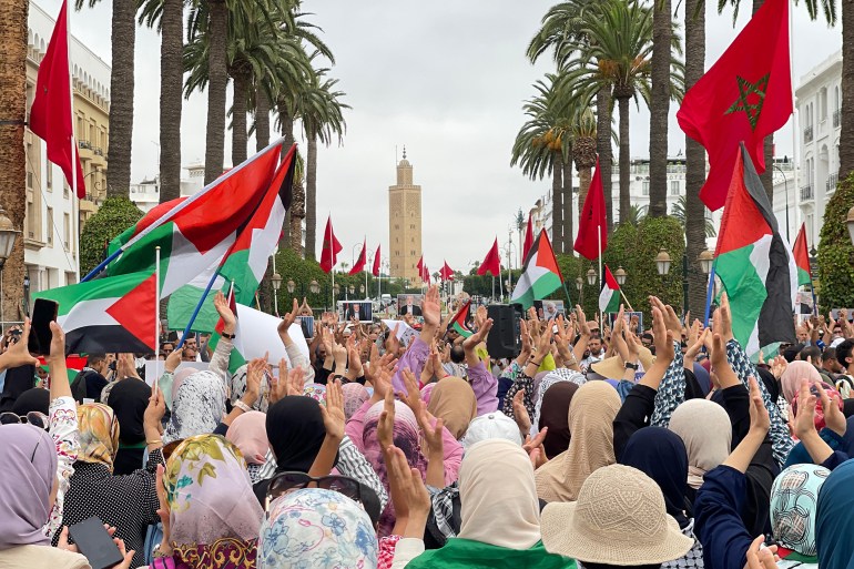 مظاهرة حاشدة بالعاصمة الرباط ومدن مغربية/ سياسة/ يوسف بناصرية/ المغرب