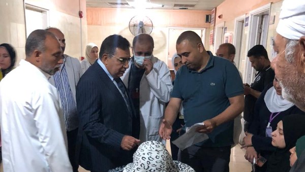 محافظ الدقهلية يتفقد مستشفى السنبلاوين لمتابعة الأداء الطبى